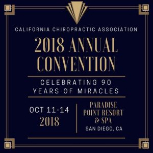 California Chiropractic Convention October 2018