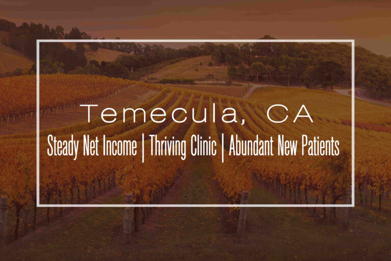 Thriving CA Chiropractic Clinic for Sale