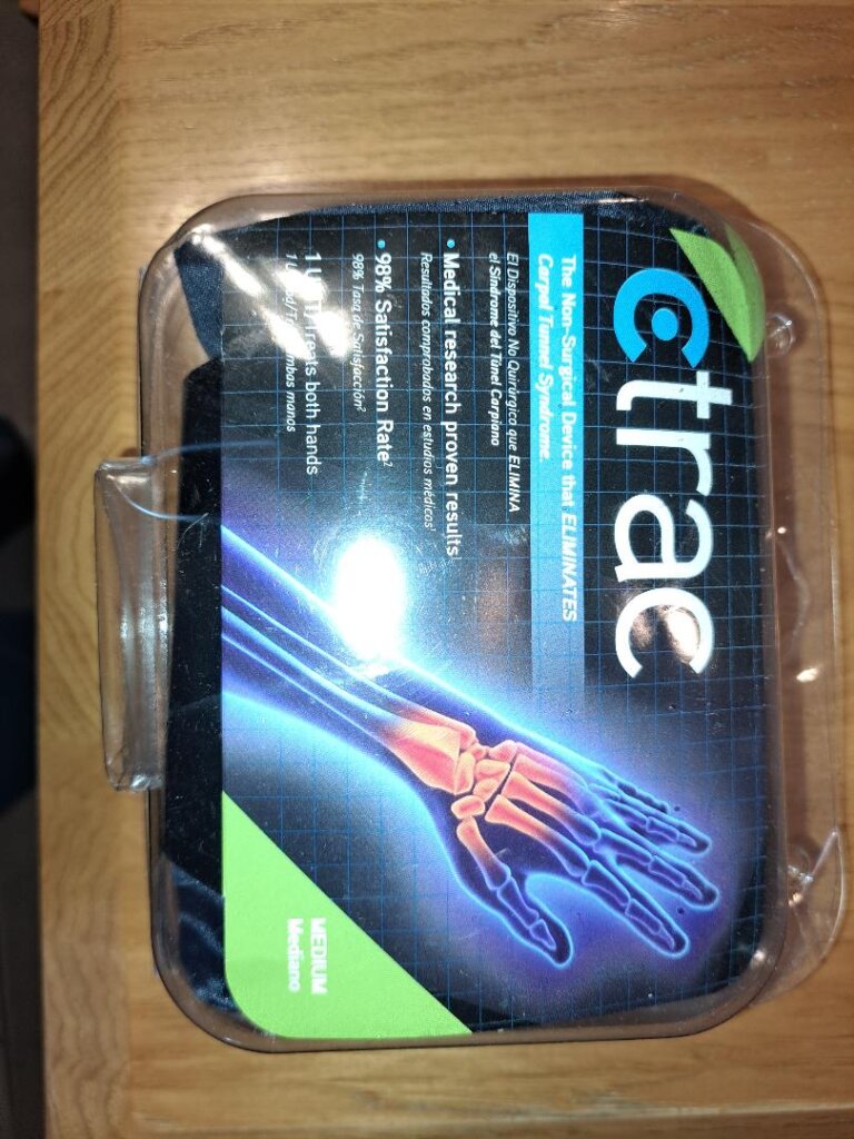 Ctrac a non-surgical device that eliminates carpal tunnel syndrome.
