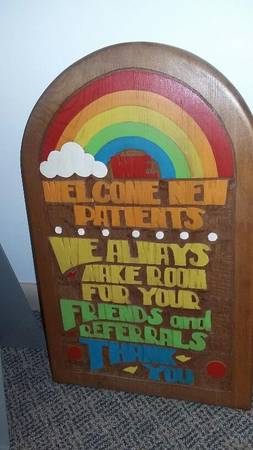 Customer/Patient information signs/plaques.