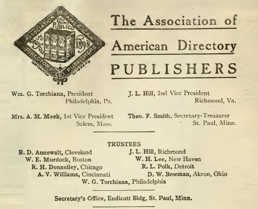 Association American Directory of Publishers
