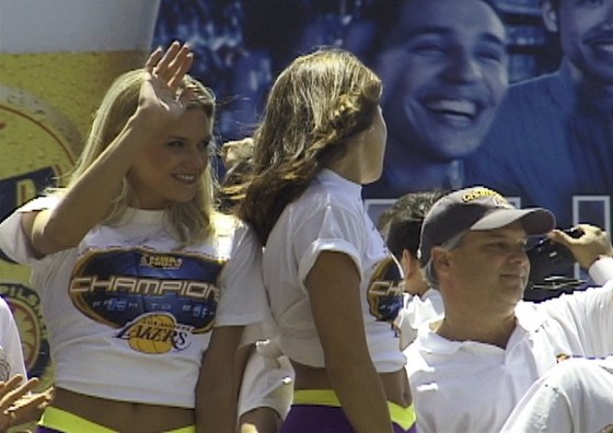 Los Angeles Lakers Cheerleaders at Laker Parade