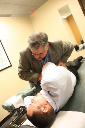 New Jersey Chiropractor Demonstrating Chiropractic Adjustments