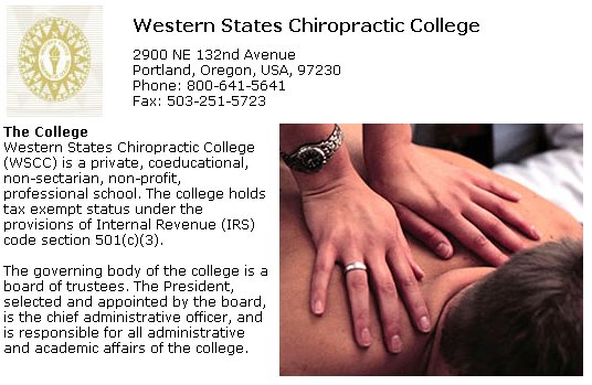 Western States Chiropractic College in Portland Oregon