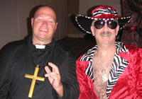 Chiropractors Bobby Braile and BJ Harmen at 2005 Halloween party
