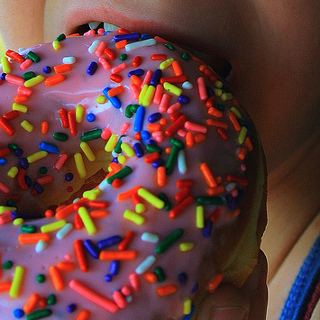 National Doughnut Day - Frosted Donut with Sprinkles