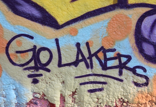 Go Lakers Purple Graffiti