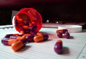 Pills Purple and Orange Pills