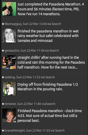 Pasadena Marathon Finishers