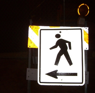 caution - walk this way