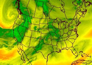 water vapor weather map